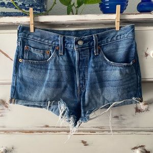 Levi’s Distressed Denim Shorts